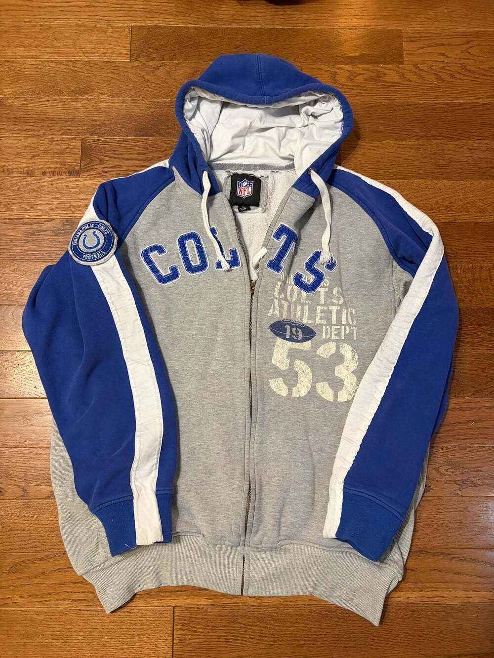 Vintage Indianapolis Colts Full-Zip Hoodie